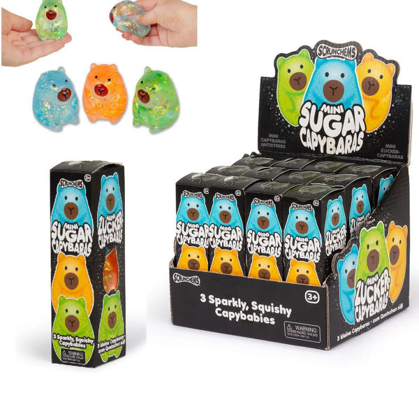Scrunchems Mini Sugar Capybaras – Maltose-Squishies, 3er-Set