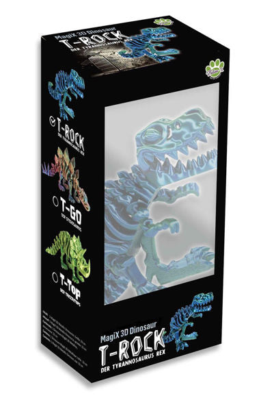Triton-X - T-Rock – Tyrannosaurus Rex, 3D Metallic Dino, 23 cm - Makimo - Smart Kids