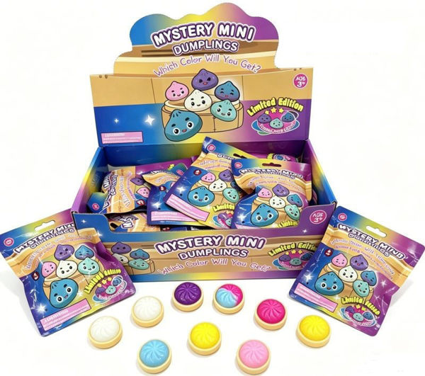 Triton-X - 4er Pack Squishy Dumpling im Blind Bag – 3,5 cm