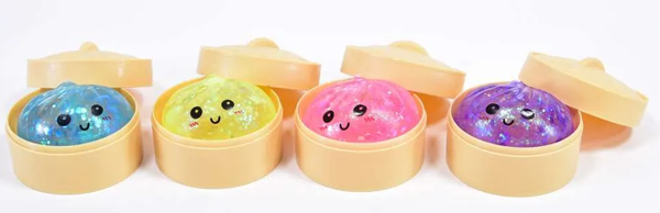 Maltose Glitter Dumpling 5,5cm – Funkelnder Squishy zum Knautschen & Sammeln