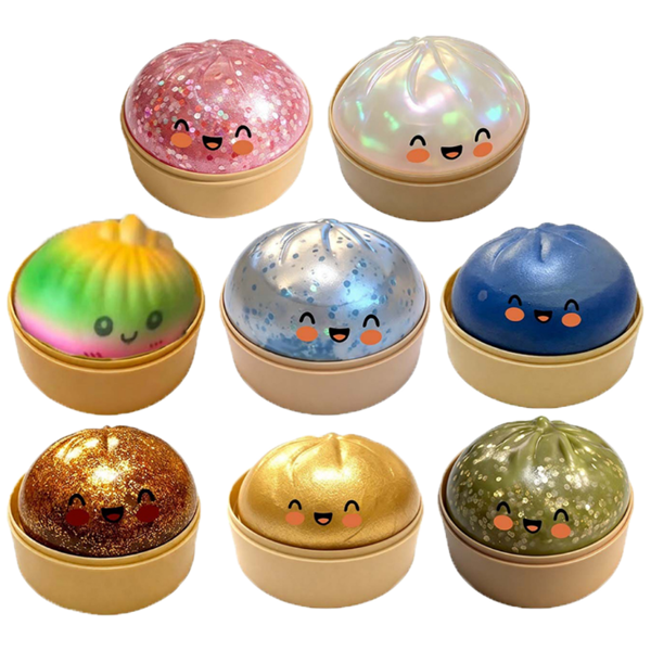 Squishy Dumpling 8,5 cm – Weicher Knautschspaß zum Sammeln und Entspannen