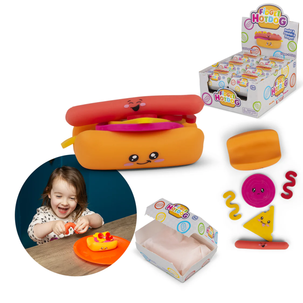 Triton-X Squishy Hot Dog – Anti-Stress Fidget 11 cm