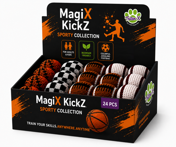 Triton-X - MagiX KickZ SPORTY Collection – Footbag 5 cm freestyle