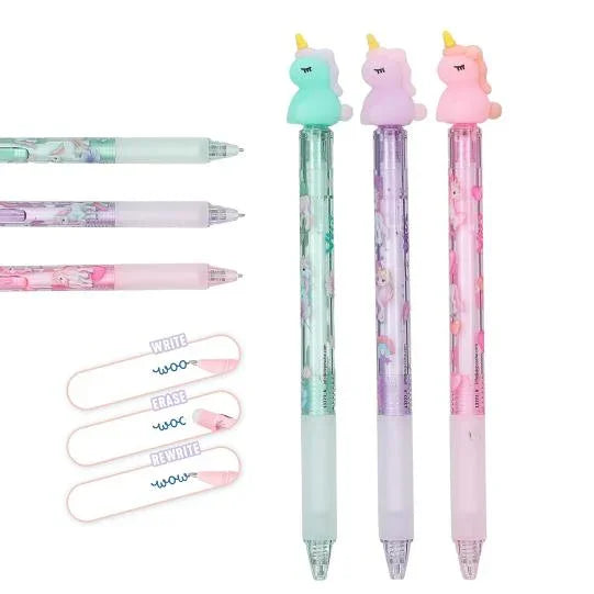 Ylvi Radierbarer Gelstift mit Einhorn-Topper – 0,7 mm Mine - Makimo - Smart Kids