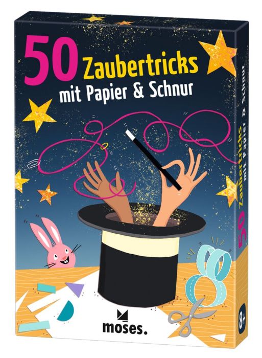 moses - 50 Zaubertricks mit Papier und Schnur – Kartenset