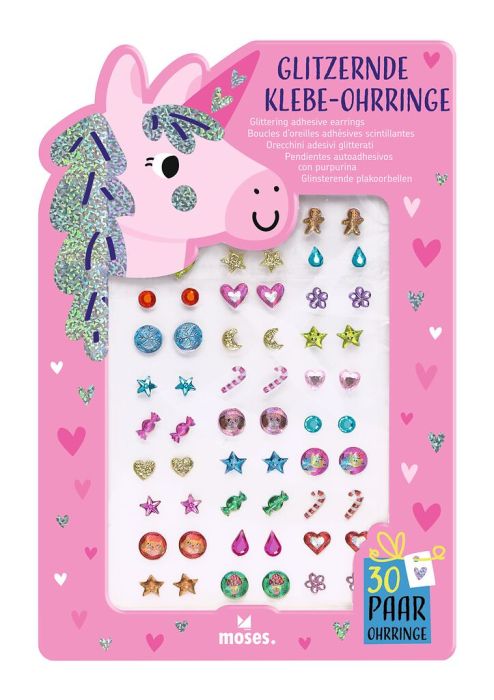 moses - Glitzernde Klebe-Ohrringe – Festlicher Schmuckspaß für Kinder - Makimo - Smart Kids