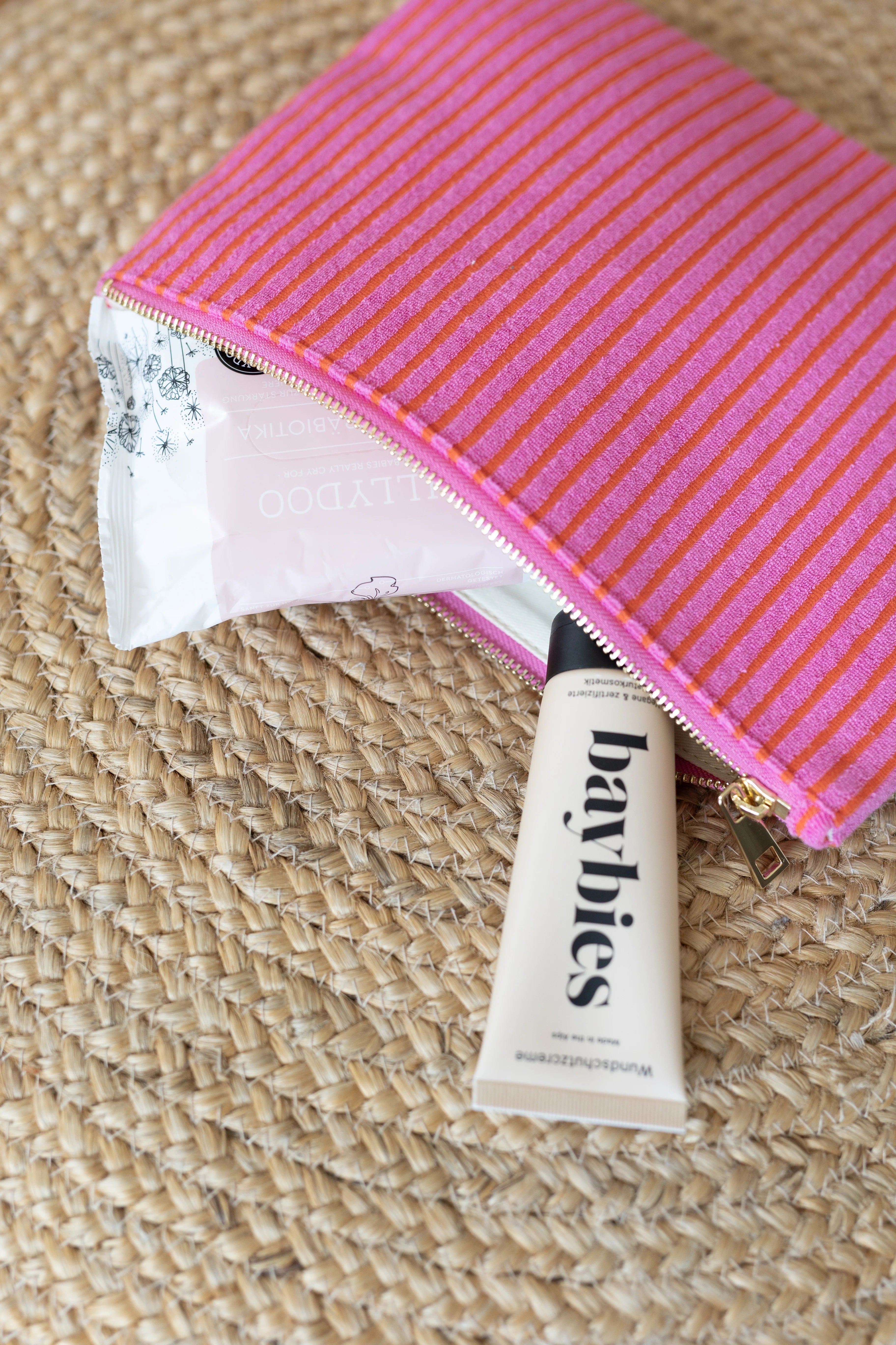 LUKKILY - Pouch Maxi Terry pink/orange