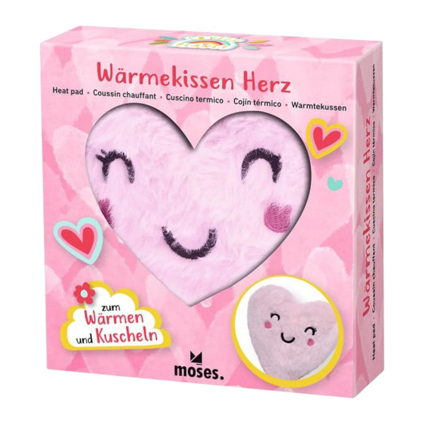 Lovely Planet Wärmekissen Herz - Wärmflasche aus Baumwolle mit Walnussschalen - Makimo - Smart Kids