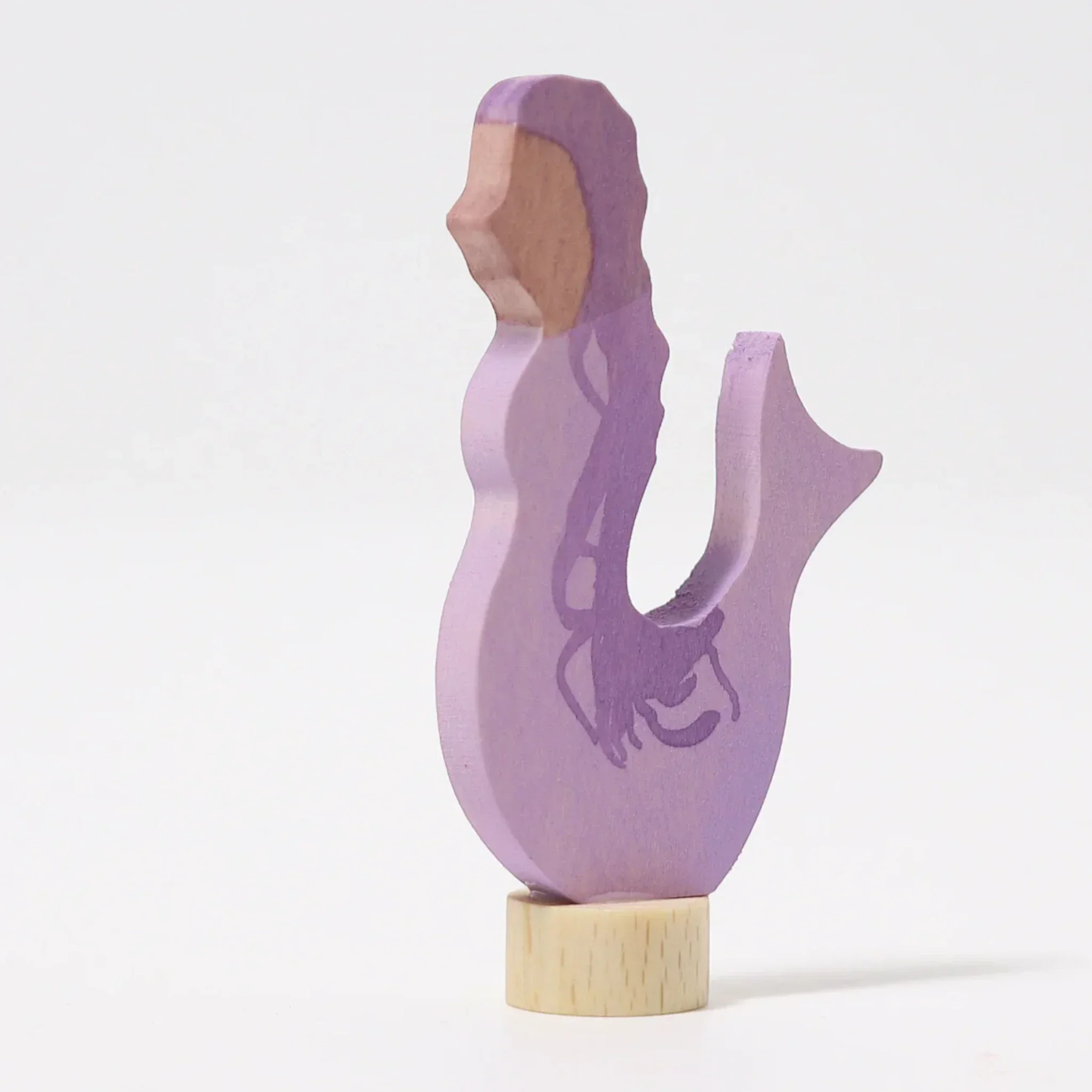 GRIMM'S Steckfigur Meerjungfrau Amethyst - Handbemalte Holzfigur für Festtagsringe - Makimo - Smart Kids