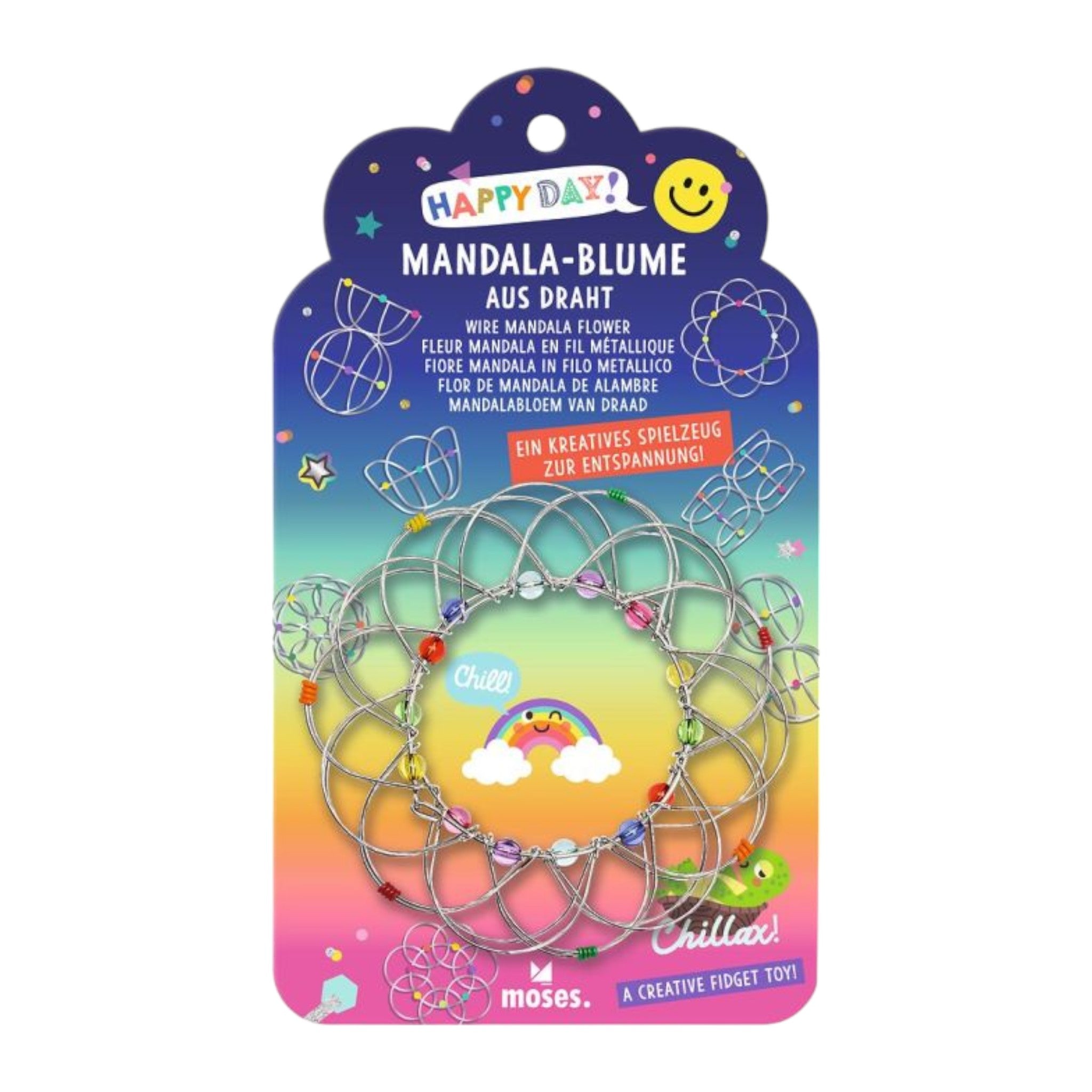 Happy Day Mandala - Blume aus Draht - Kreatives Spielzeug