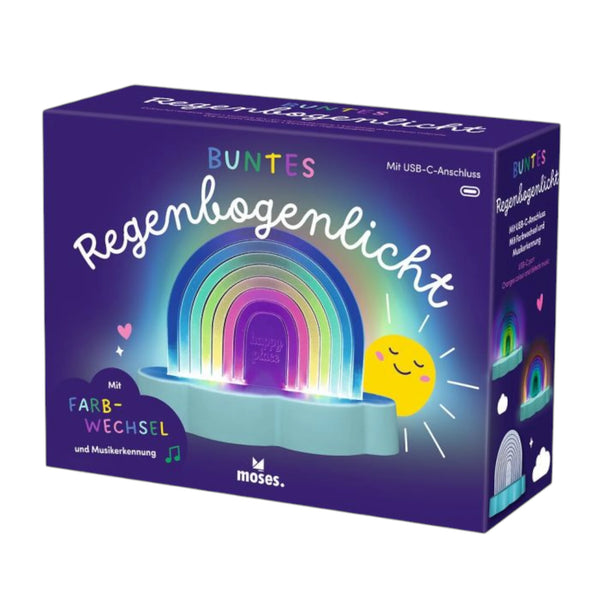 Buntes Regenbogenlicht - Klangreaktives Nachtlicht mit USB-C und Farbwechsel - Makimo - Smart Kids
