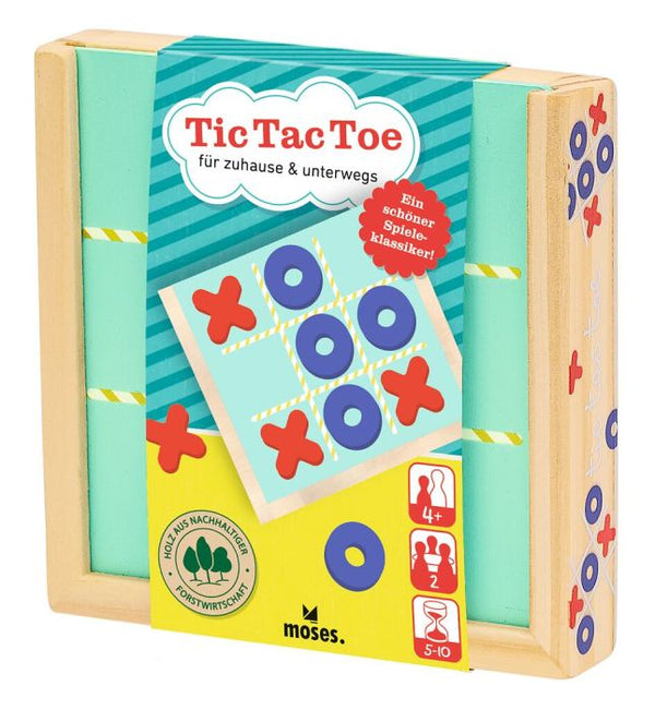 Tic Tac Toe – Kompaktes Holzspiel
