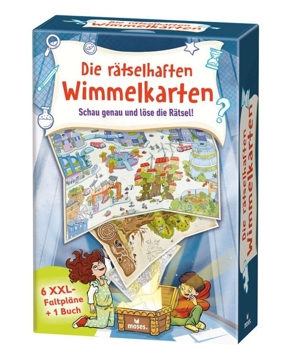 Die rätselhaften Wimmelkarten - Schau genau und löse die Rätsel!