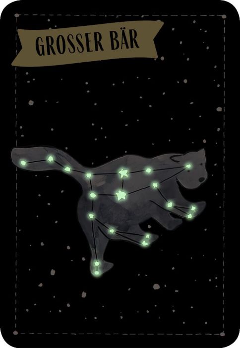 Expedition Natur - Magischer Sternenhimmel | Glow-in-the-Dark Kartenset mit 30 Sternbildern & Planeten
