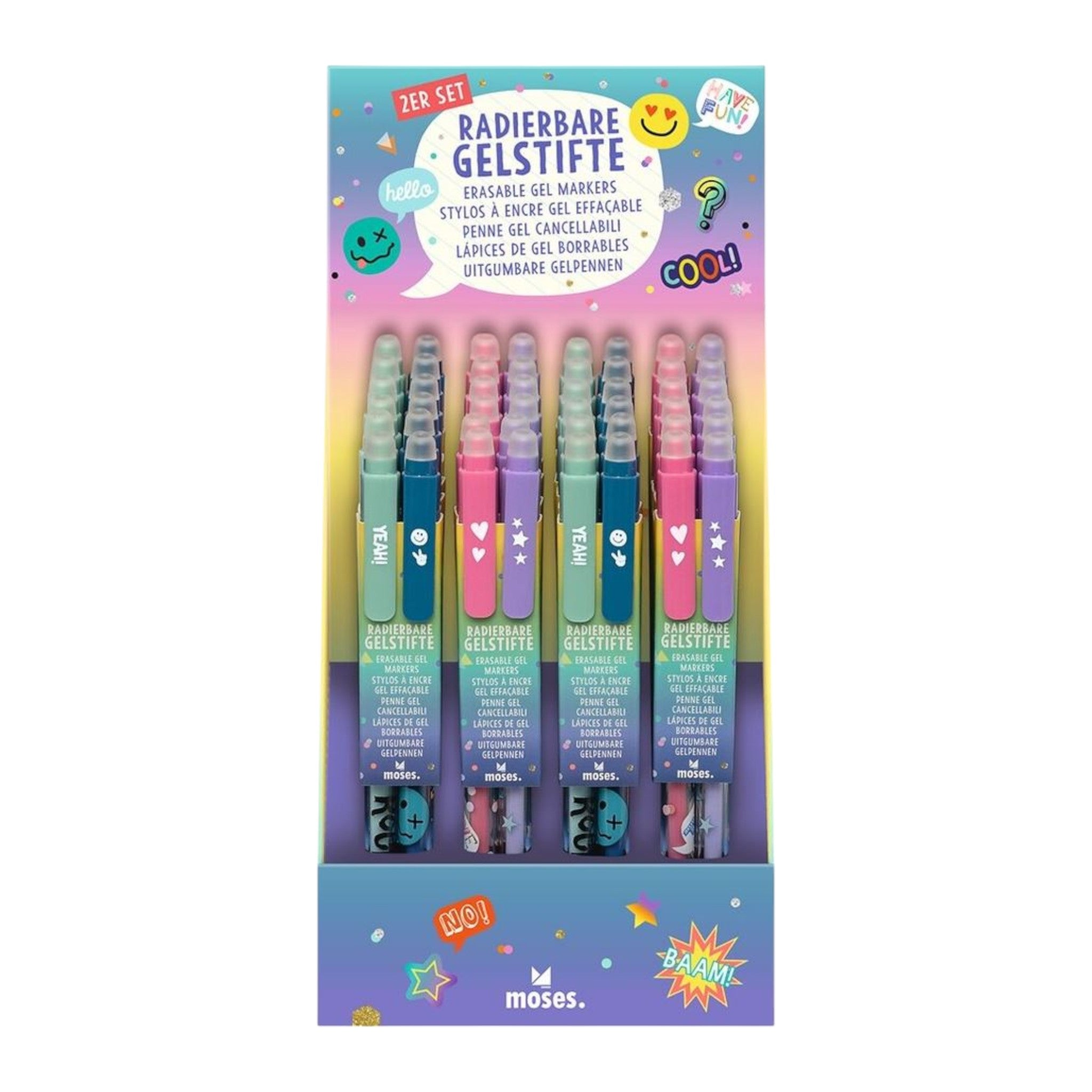 moses – Happy Day Radierbare Gelstifte 2er Set