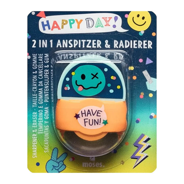 moses – Happy Day 2 in 1 Anspitzer & Radierer - Makimo - Smart Kids