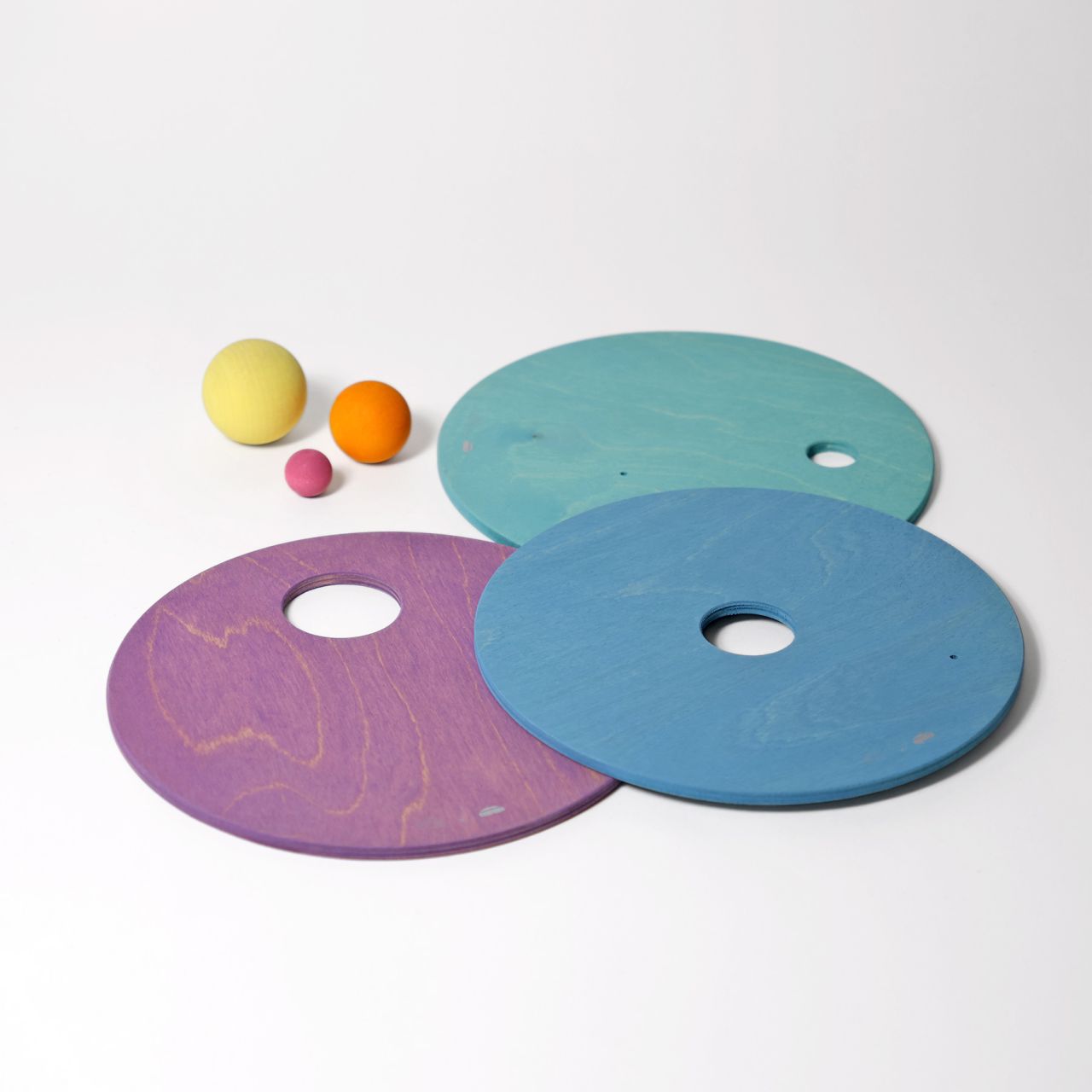 GRIMM’S x Stapelstein® Kullerscheiben Cool Pastell – Kugelspaß & Fantasie in zarten Farben