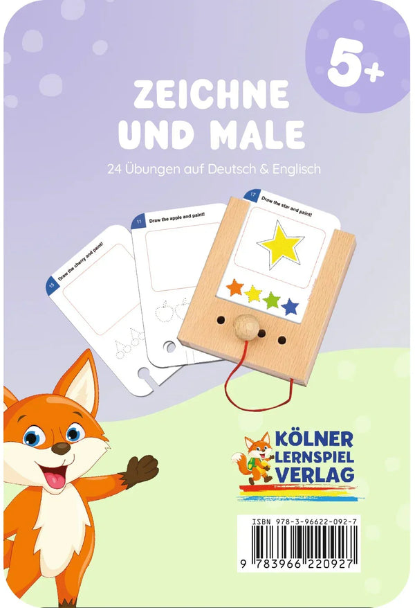 Zeichne und Male! - Lochkasten Kartensatz ab 5 Jahren - Makimo - Smart Kids