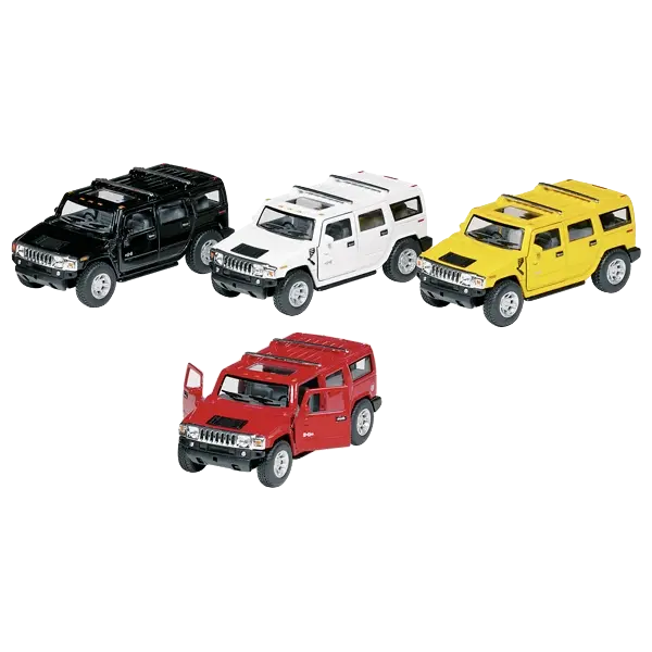 goki Hummer H2 SUV – Spielzeugauto aus Spritzguss mit Rückzugmotor
