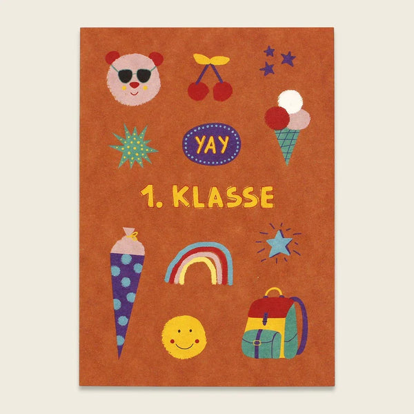ava&yves - Postkarte "1. Klasse" - Makimo - Smart Kids