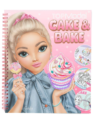 TOPModel - Cake & Bake Malbuch mit Pailletten