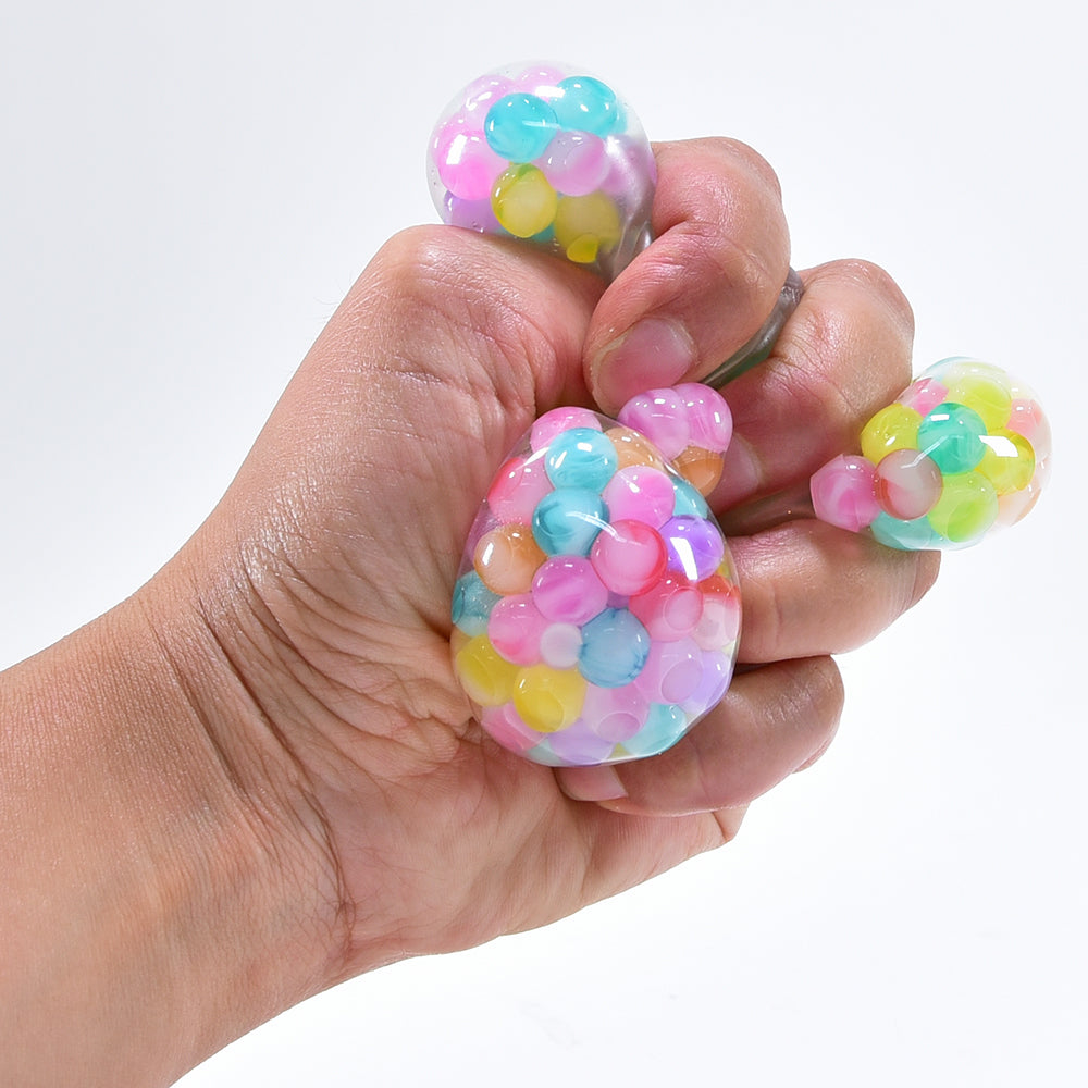 Quetsch Flutschiball mit Pastell-Wasserperlen