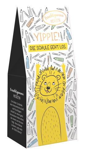 Grafikwerkstatt - Fruchtgummi 70g - Schulanfang - Yippie!