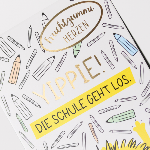 Grafikwerkstatt - Fruchtgummi 70g - Schulanfang - Yippie!