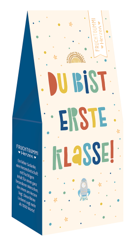 Grafikwerkstatt - Fruchtgummi 70g - Schulanfang - Du bist erste Klasse!