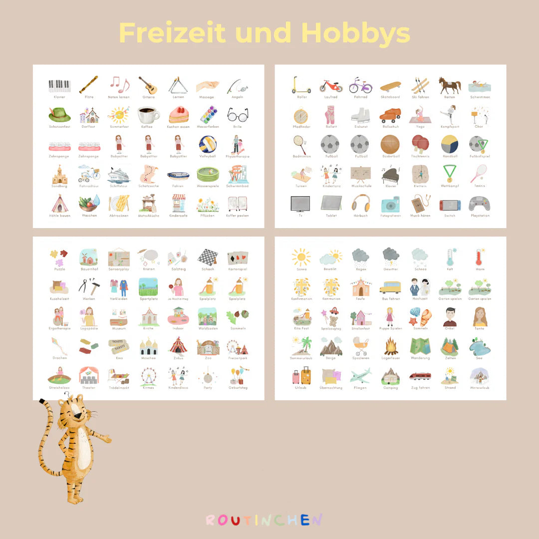 Routinchen Wochenplaner inkl. 525 Symbole - Pastell