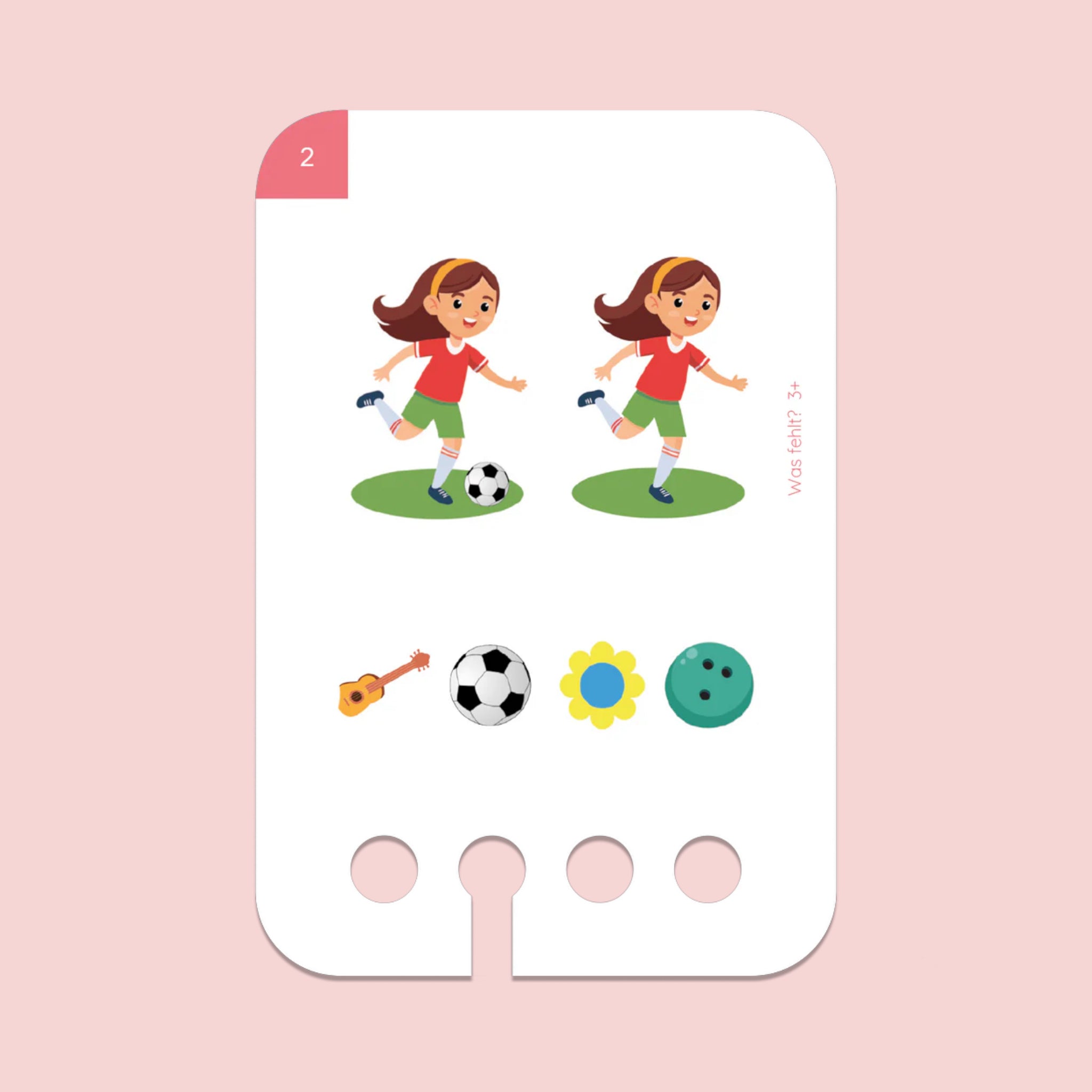 Was fehlt 3+ Lernkarten - Lochkasten Übungen für Vorschulkinder - Makimo - Smart Kids