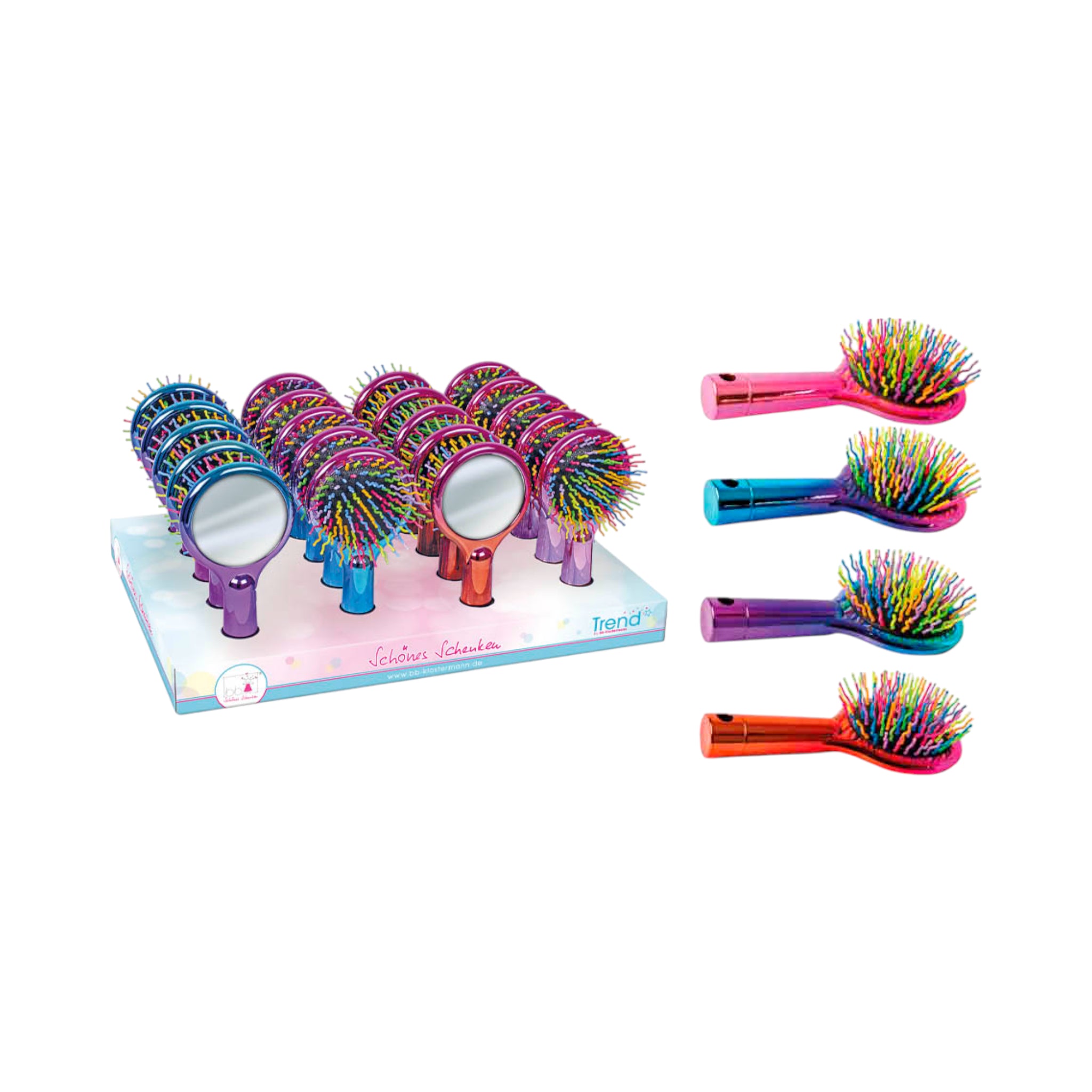 Spiegelhaarbürste mit Metallic-Effekt - Makimo - Smart Kids