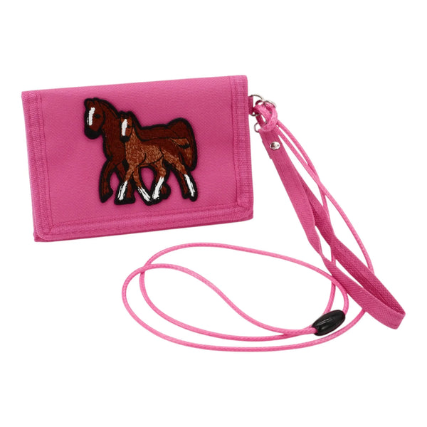 k:s me - Brustbeutel "2 Pferde" – Rosa, Pink und Blau - Makimo - Smart Kids