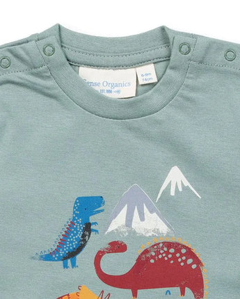 Sense Organics ELAN - Baby Langarmshirt mit Dino-Motiv