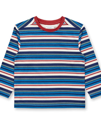 Sense Organics - Modell: LUKE Shirt - Multi Colour Stripes