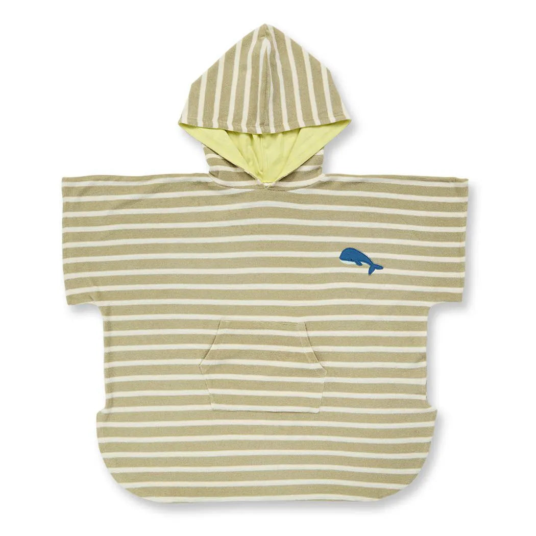 Sense Organics - Kinder Badeponcho mit Wal-Motiv – Modell ALVI