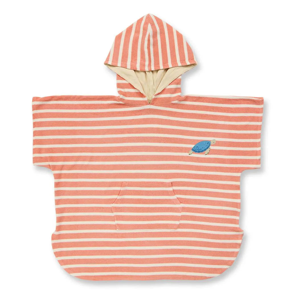 Sense Organics - Kinder Badeponcho mit Schildkröten-Motiv – Modell ALVI