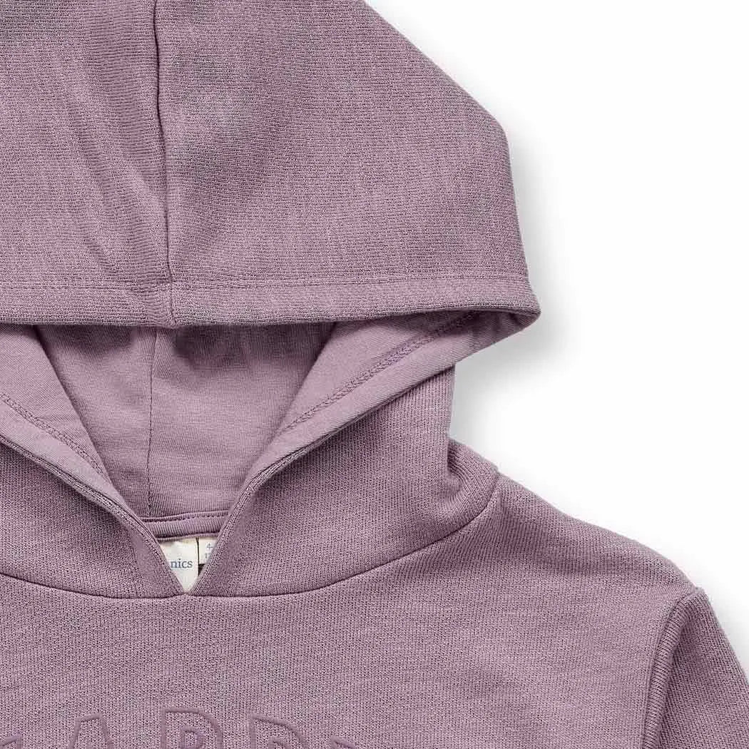 Sense Organics MANOU Kapuzenpullover Mauve Slub Hoodie GOTS - Makimo - Smart Kids