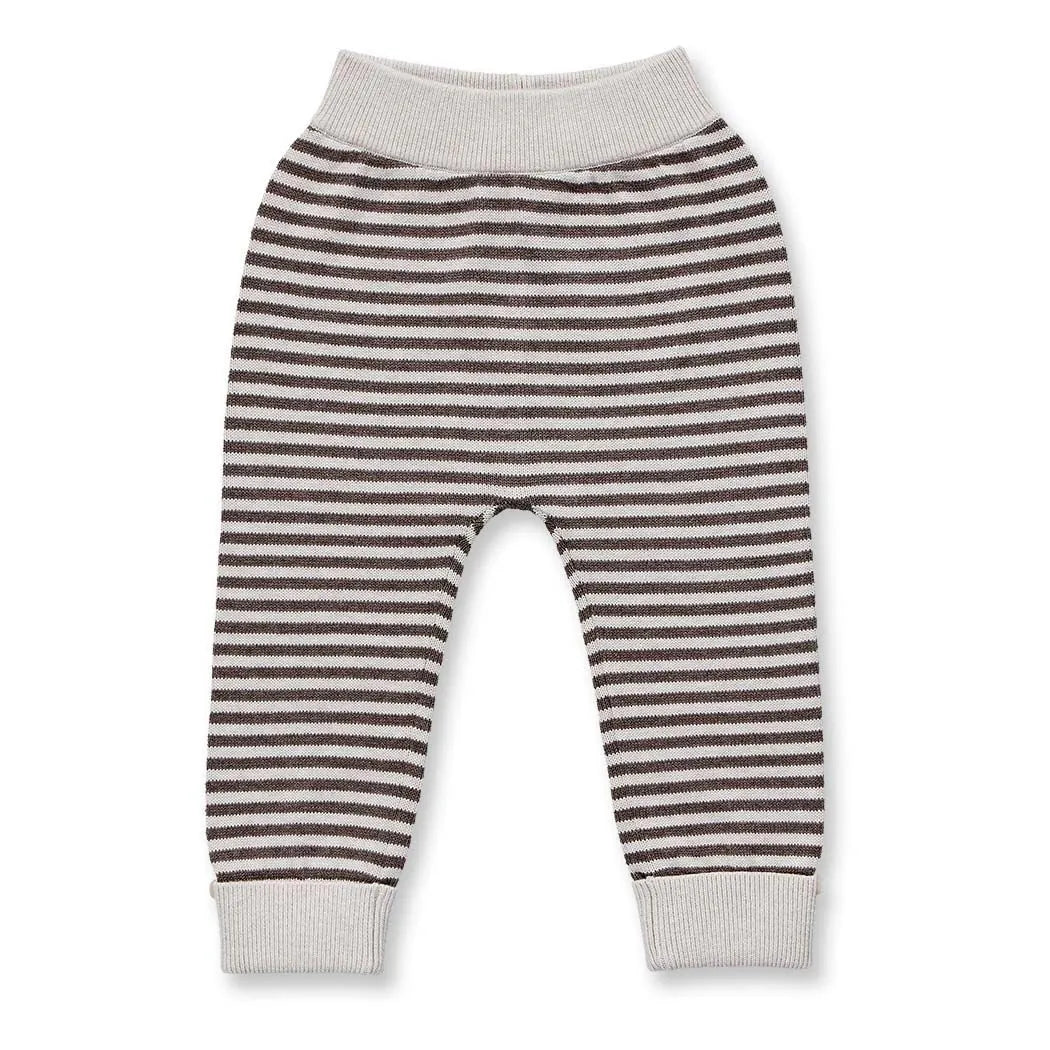 Sense Organics PABLO Baby Strickleggings Braun Creme GOTS - Makimo - Smart Kids