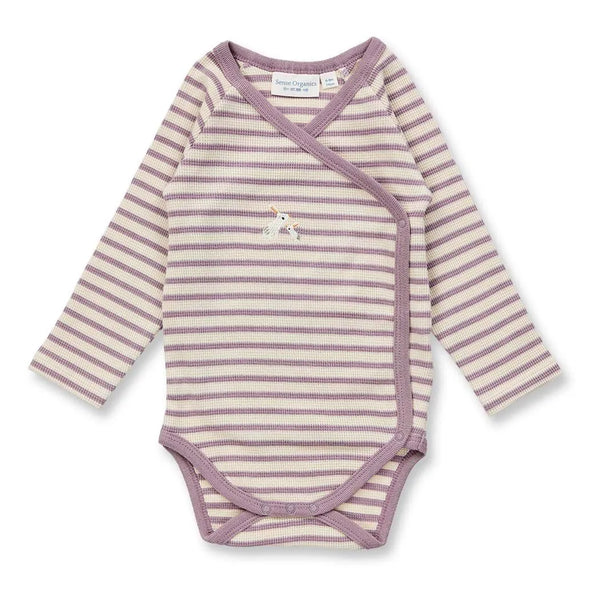 Sense Organics YGON Baby Wickelbody Ringel Waffel GOTS FLO - Makimo - Smart Kids