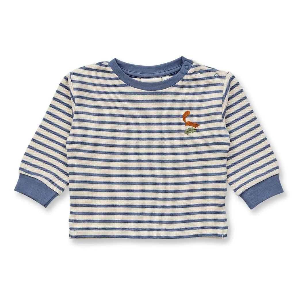 Sense Organics PILOO Baby Langarmshirt Waffel Ringel GOTS FLO - Makimo - Smart Kids