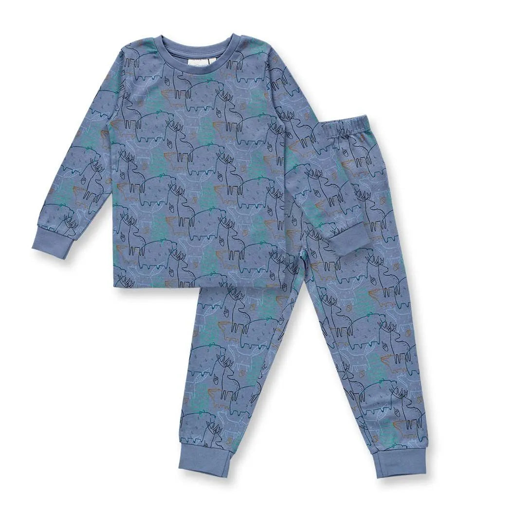 Sense Organics LONG JOHN Kinder Pyjama Single Rib GOTS FLO - Makimo - Smart Kids