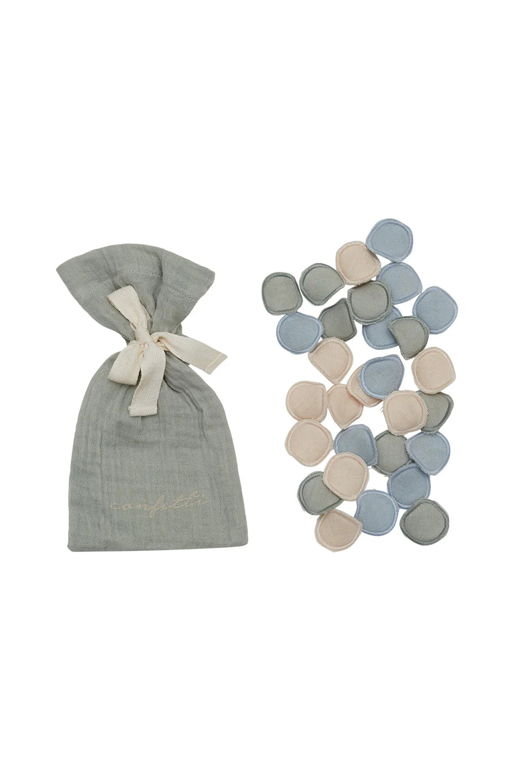 leevje – Musselin-Konfetti aus Bio-Baumwolle - Blue
