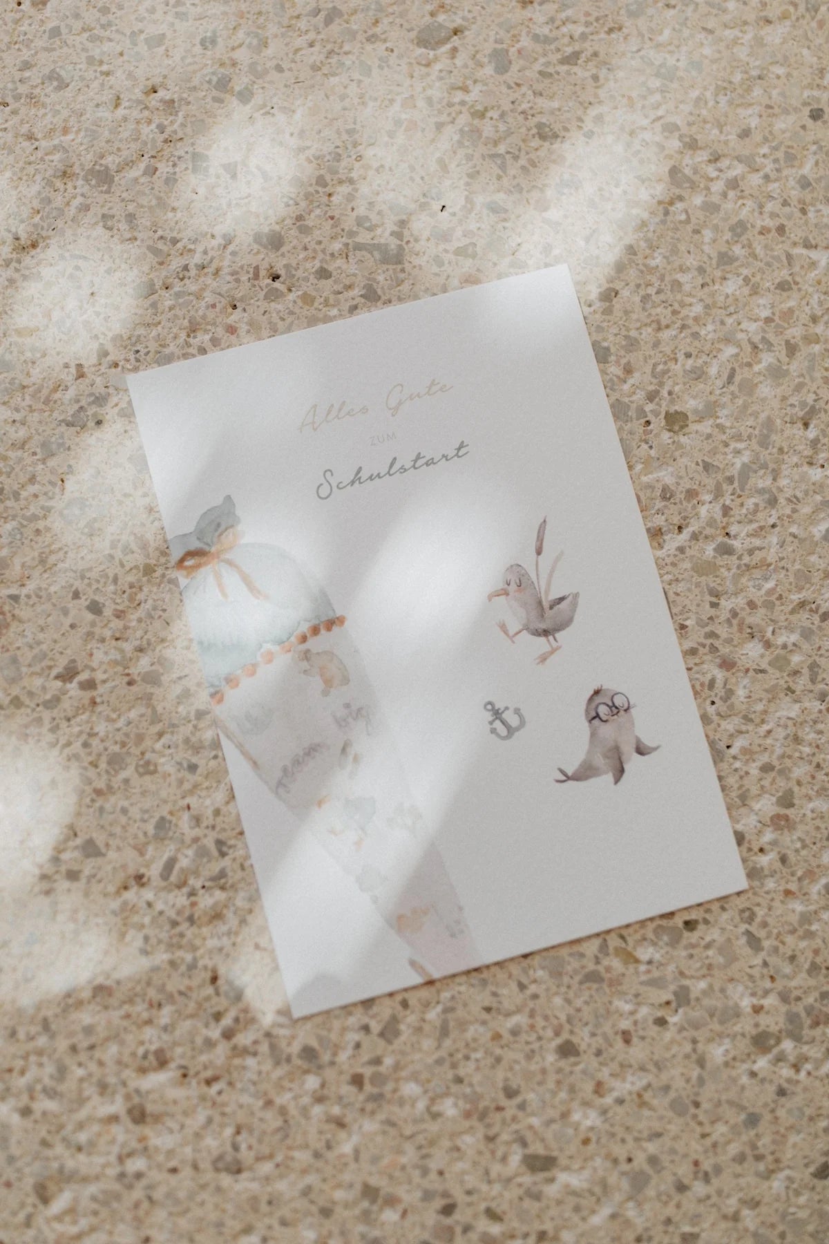 leevje – Postkarte „Seagull“ Schulstart A6