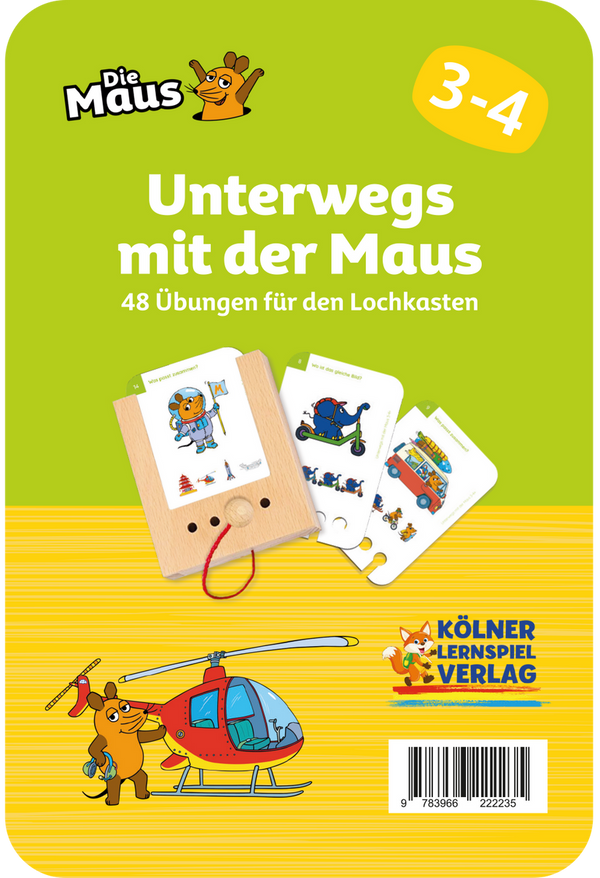 Unterwegs mit der Maus 3-4 - Lochkasten Kartensatz - Makimo - Smart Kids