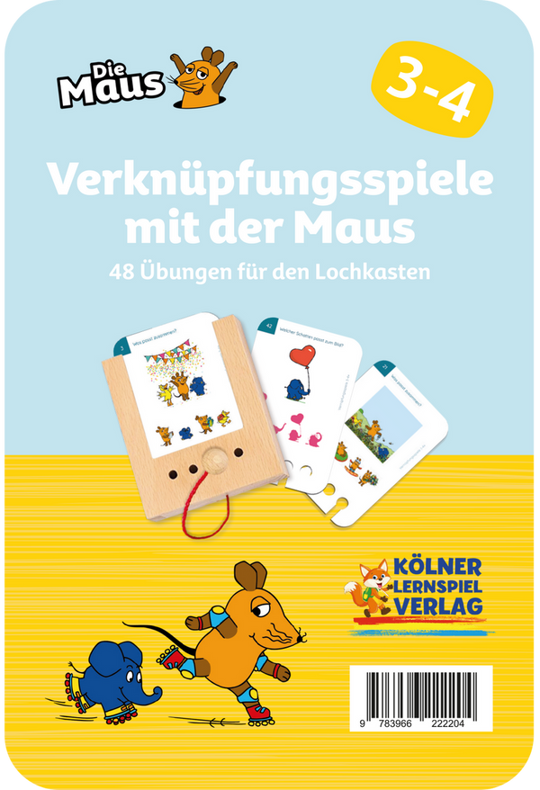 Verknüpfungsspiele mit der Maus 3-4 - Lochkasten Kartensatz - Makimo - Smart Kids