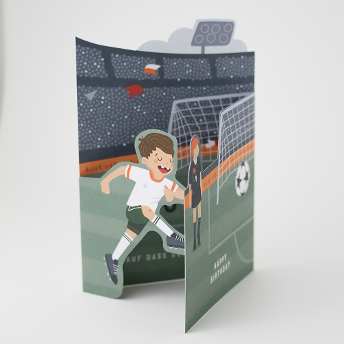Grafikwerkstatt - Konturkarte "frech, wild & wunderbar" - Fußball