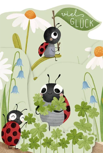 Grafikwerkstatt - Konturkarte "frech, wild & wunderbar" - Viel Glück - Makimo - Smart Kids