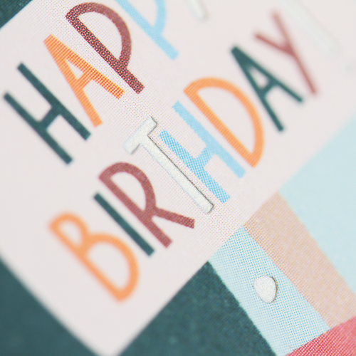 Grafikwerkstatt - Quadratische Doppelkarte "frech, wild & wunderbar" - Happy Birthday