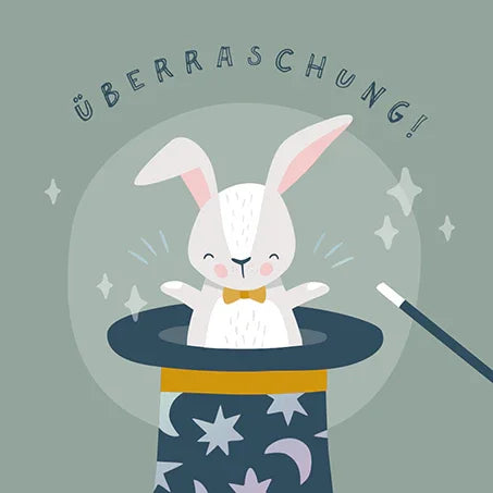 Grafikwerkstatt - Quadratische Doppelkarte "frech, wild & wunderbar" - Überraschung - Makimo - Smart Kids